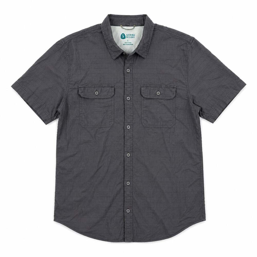 Sierra Designs Mens Short Sleeve Button-Down Casual Shirt